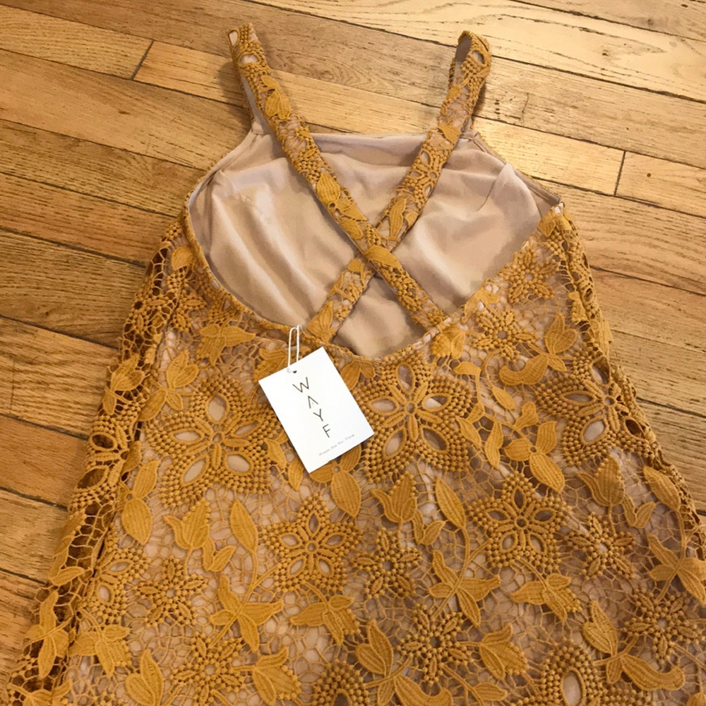 WAYF Mustard Dress ❤️❤️❤️❤️